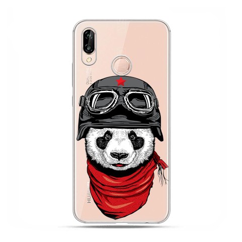 Huawei P20 Lite - etui nakładka na telefon Panda w kasku
