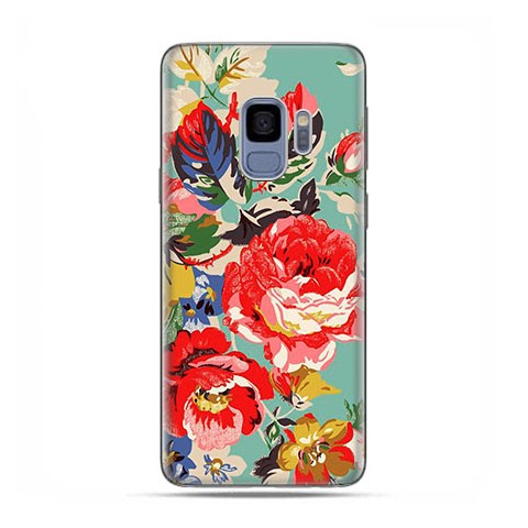 Samsung Galaxy S9 - etui na telefon z grafiką - Kolorowe róże.