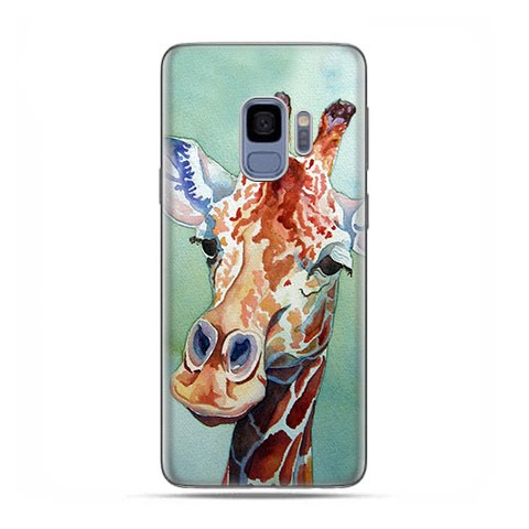 Samsung Galaxy S9 - etui na telefon z grafiką - Żyrafa watercolor.