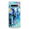 Samsung Galaxy S10 - etui na telefon z grafiką - Kolorowy słoń.
