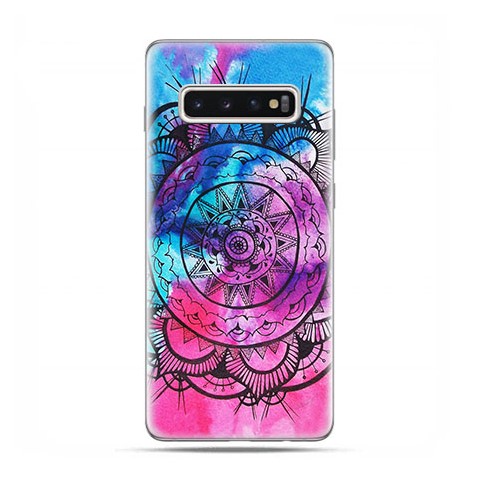 Samsung Galaxy S10 - etui na telefon z grafiką - Rozeta watercolor.