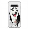 Samsung Galaxy S10 - etui na telefon z grafiką - Pies Husky watercolor.