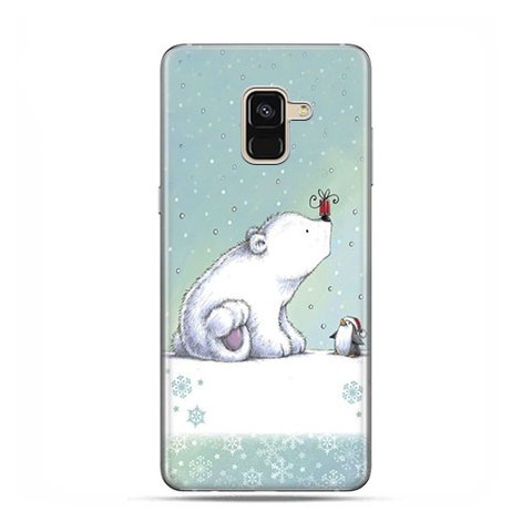 Samsung Galaxy A8 2018 - etui na telefon z grafiką - Polarne zwierzaki.