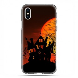 Apple iPhone X / Xs - etui na telefon - Straszny dwór Halloween