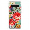 Samsung Galaxy S10 Plus - etui na telefon z grafiką - Kolorowe róże.
