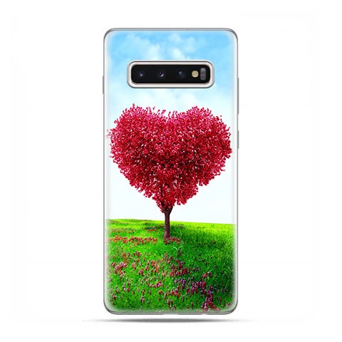 Samsung Galaxy S10 Plus - etui na telefon z grafiką - Serce z drzewa.