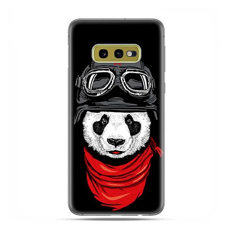 Samsung Galaxy S10e - etui na telefon z grafiką - Panda w czapce.