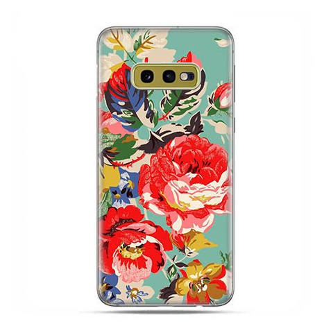 Samsung Galaxy S10e - etui na telefon z grafiką - Kolorowe róże.