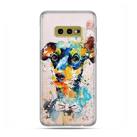 Samsung Galaxy S10e - etui na telefon z grafiką - Szczeniak watercolor.