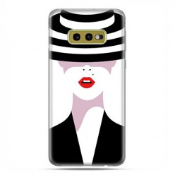 Samsung Galaxy S10e - etui na telefon z grafiką - Kobieta w kapeluszu.