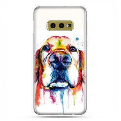 Samsung Galaxy S10e - etui na telefon z grafiką - Pies labrador watercolor.