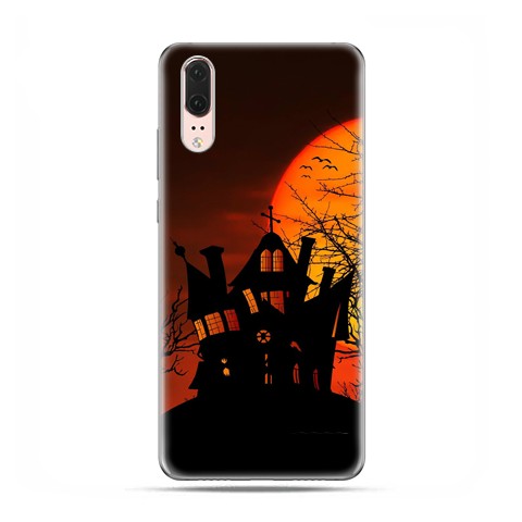 Huawei P20 - etui na telefon z grafiką - Straszny dwór Halloween