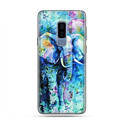 Samsung Galaxy S9 Plus - etui na telefon z grafiką - Kolorowy słoń.