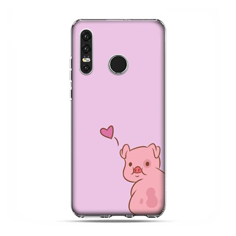 Huawei P30 Lite - etui na telefon - Zakochana świnka