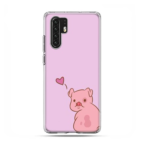 Huawei P30 Pro - etui na telefon - Zakochana świnka