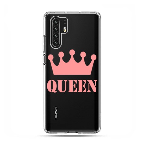 Huawei P30 Pro - etui na telefon - Queen z różową koroną