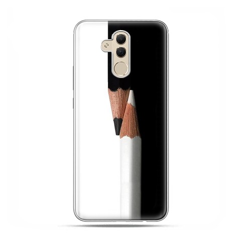 Huawei Mate 20 Lite - etui na telefon - Biały i czarny ołówek