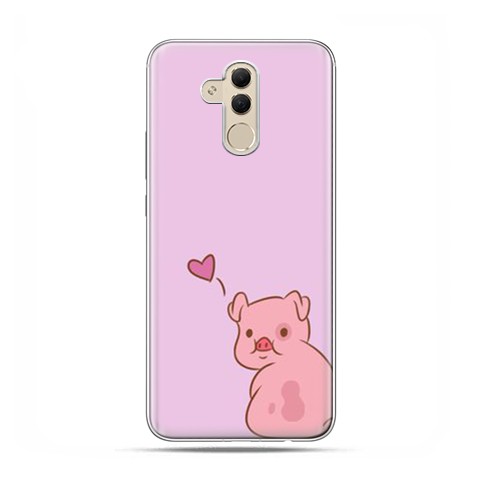 Huawei Mate 20 Lite - etui na telefon - Zakochana świnka