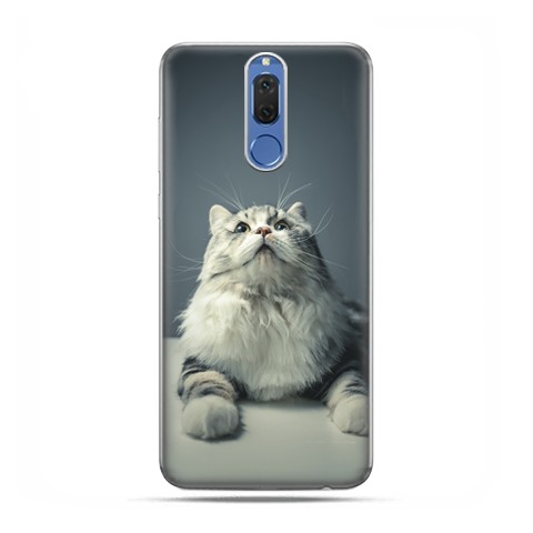 Huawei Mate 10 Lite - etui na telefon - Ciekawski szary kot