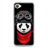 HTC Desire 12 - etui na telefon z grafiką - Panda w czapce.