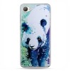 HTC Desire 12 - etui na telefon z grafiką - Miś panda watercolor.