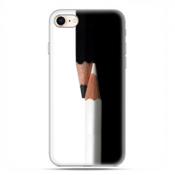 Apple iPhone 8 - etui case na telefon - Biały i czarny ołówek