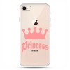 Apple iPhone 8 - etui case na telefon - Princess z różową koroną