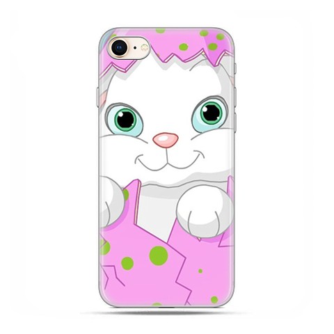 Apple iPhone 8 - etui case na telefon - Różowy królik
