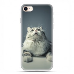 Apple iPhone 8 - etui case na telefon - Ciekawski szary kot