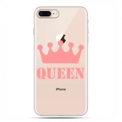 Apple iPhone 8 - etui case na telefon - Queen z różową koroną
