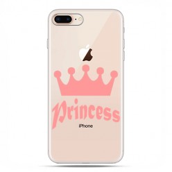 Apple iPhone 8 - etui case na telefon - Princess z różową koroną