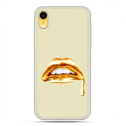 Apple iPhone XR - etui na telefon - złoto usta