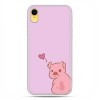 Apple iPhone XR - etui na telefon - Zakochana świnka