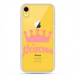 Apple iPhone XR - etui na telefon - Princess z różową koroną
