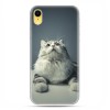 Apple iPhone XR - etui na telefon - Ciekawski szary kot