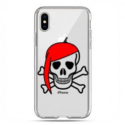 Apple iPhone Xs Max - etui na telefon - Pirat Roger z czerwoną chustą