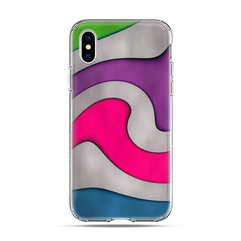 Apple iPhone Xs Max - etui na telefon - Kolorowa roztopiona plastelina