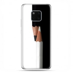 Huawei Mate 20 Pro - nakładka etui na telefon - Biały i czarny ołówek