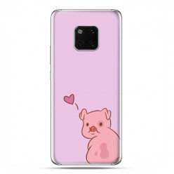 Huawei Mate 20 Pro - nakładka etui na telefon - Zakochana świnka