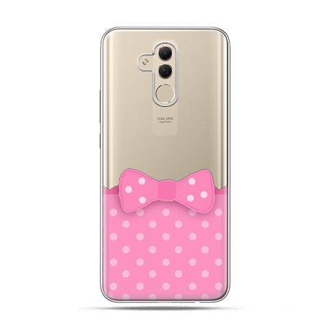 Huawei Mate 20 Lite - etui na telefon - Polka dot różowa kokardka