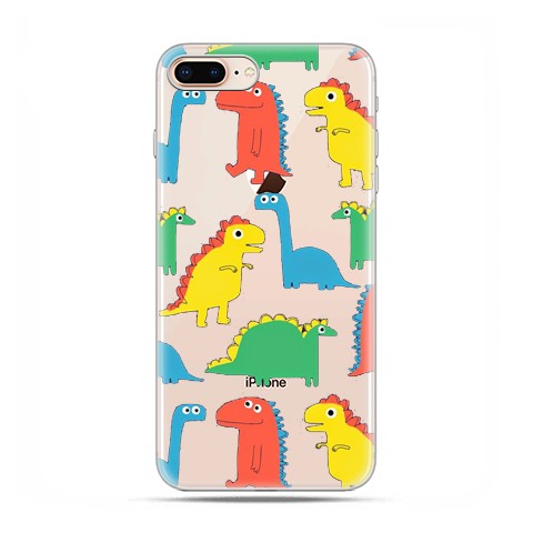 Apple iPhone 8 - etui case na telefon - Kolorowe dinozaury