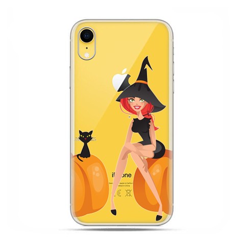 Apple iPhone XR - etui na telefon - Halloween, czarownica i dynie