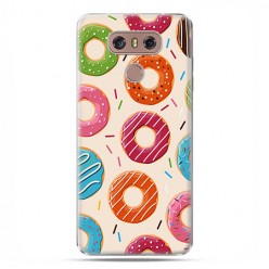 LG G6 - etui na telefon z grafiką - Kolorowe pączki.