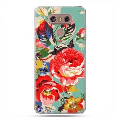 LG G6 - etui na telefon z grafiką - Kolorowe róże.