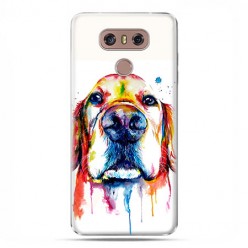 LG G6 - etui na telefon z grafiką - Pies labrador watercolor.