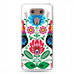 LG G6 - etui na telefon z grafiką - Łowickie wzory kwiaty.