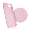 Matowe elastyczne silikonowe etui Silicone Case - różowy pokrowiec - Apple iPhone 8