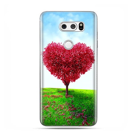 LG V30 - etui na telefon z grafiką - Serce z drzewa.
