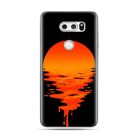 LG V30 - etui na telefon z grafiką - Zachodzące słońce.