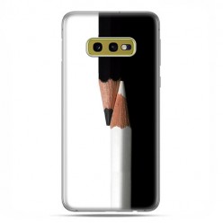 Samsung Galaxy S10e - etui na telefon z grafiką - Biały i czarny ołówek